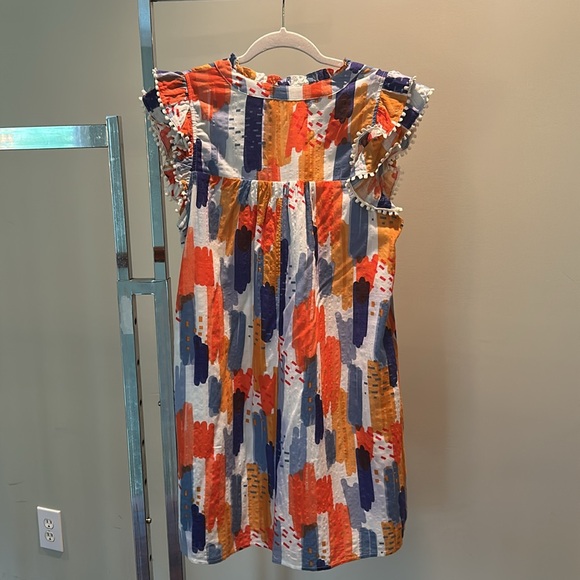 THML Multicolor Dress with Ruffle Sleeves - Picture 3 of 3